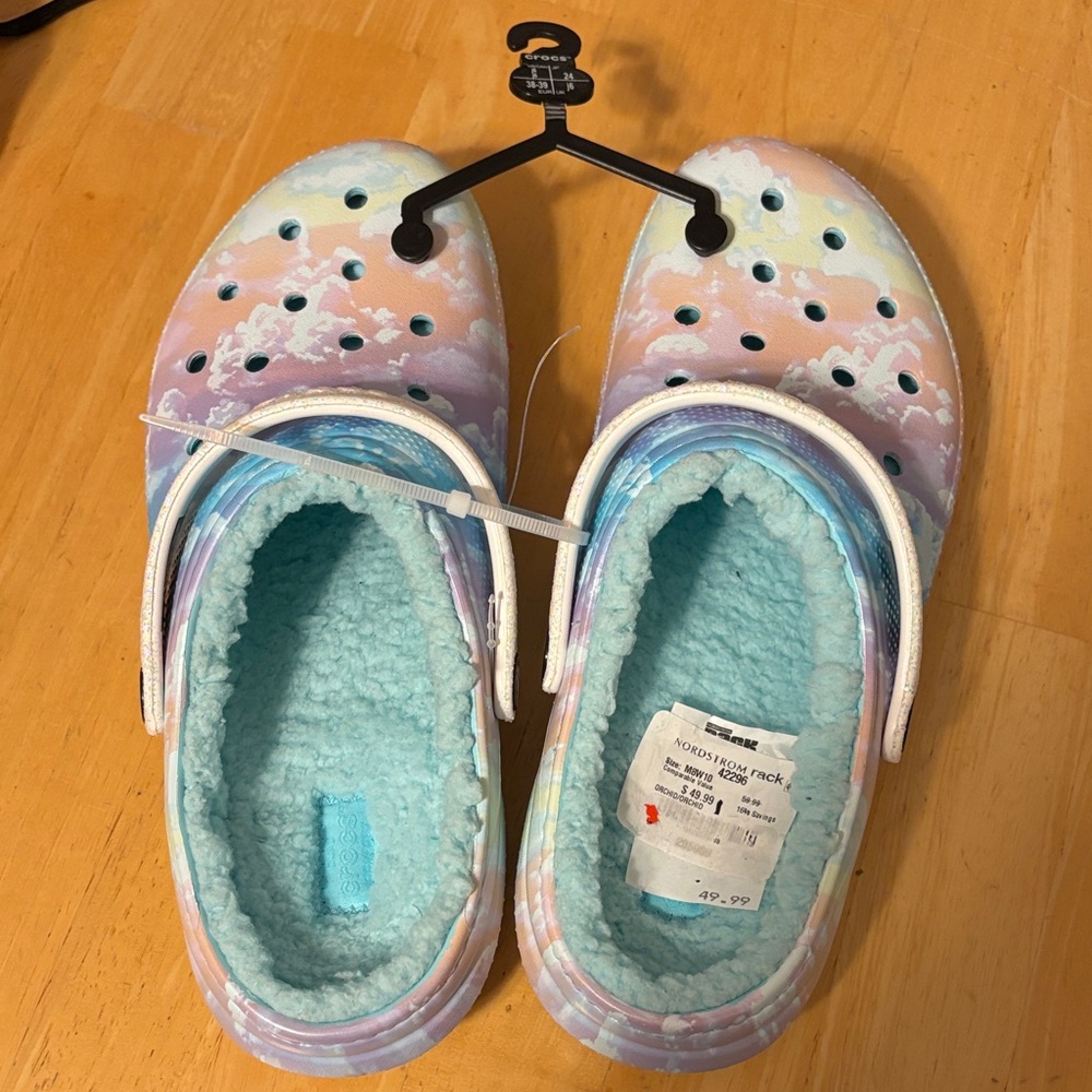 Crocs Pastel Kids Slippers shearling
